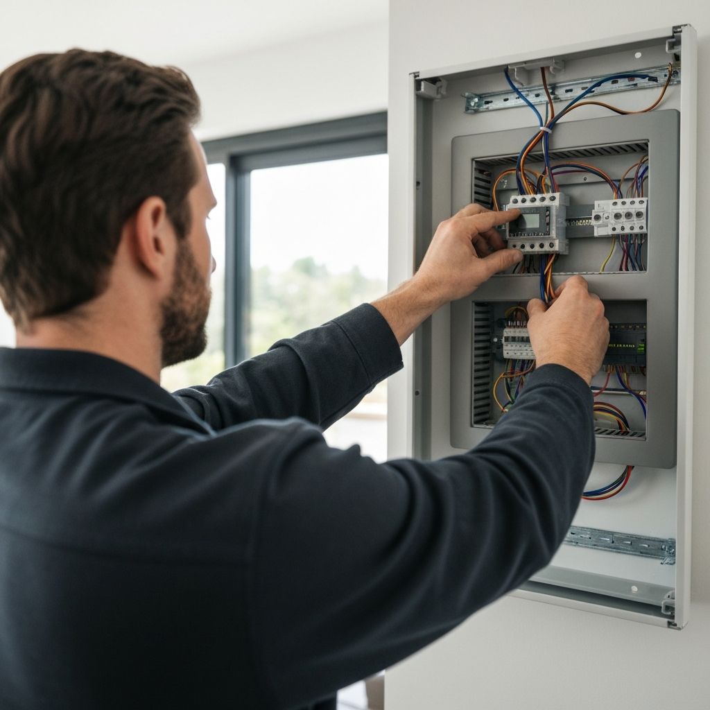 Residential electrical panel installation